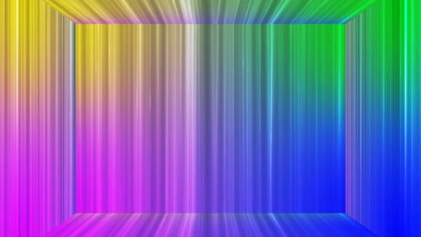 Broadcast Vertical Hi-Tech Lines Stage, Multi Color, Abstract, Loopable, 4K — Stock Video