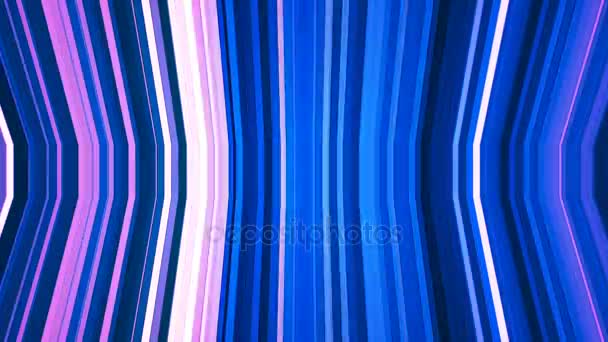 Broadcast Twinkling Vertical Bent Tech Strips Blue Abstract Loopable — Stockvideo