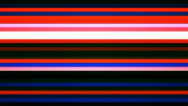Barres horizontales de haute technologie de scintillement de diffusion, multicolore, abstrait, boucle, 4K 