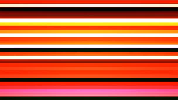 Broadcast Twinkling Horizontal Tech Bars Orange Abstract Loopable — Stockvideo