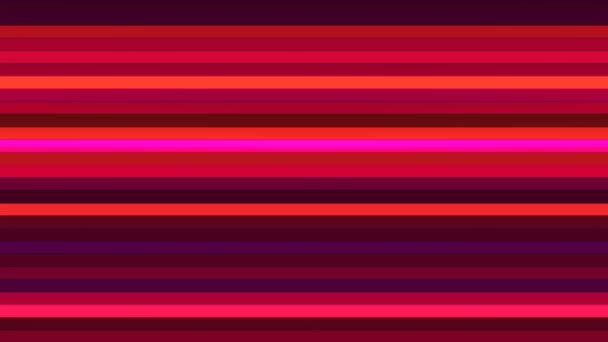 Bars horizontaux haute technologie à scintillements, rouges, abstraits, mobiles, 4k