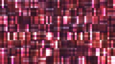 Yayın pırıltı yüksek teknoloji bloklar, çok renkli, Abstract, Loopable, 4 k kare.