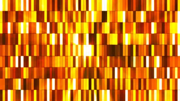 Broadcast Twinkling Tech Small Bars Golden Orange Absztrakt Loop — Stock videók