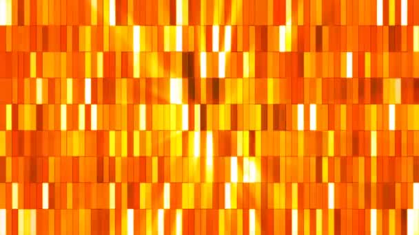 Broadcast Twinkling Högteknologiska Små Barer Orange Golden Abstrakt Loopable — Stockvideo
