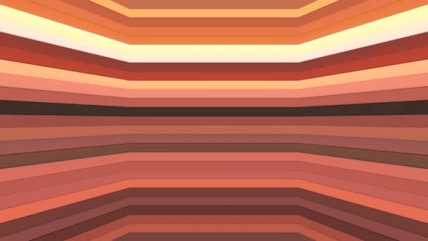 Broadcast Twinkling Horizontal Tech Bars Shaft Orange Abstract Loop — Stockvideo