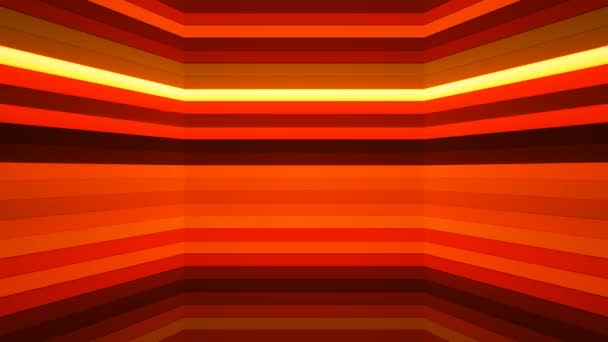 Eje Horizontal Brillante Las Barras Alta Tecnología Difusión Rojo Abstracto — Vídeos de Stock