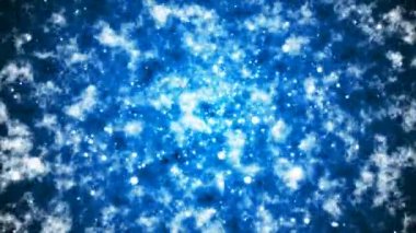 Hi-Tech Dondurma Noktası, Cyan Blue, Space, Loopable, 4k