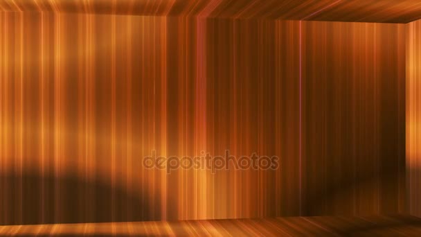 Broadcast Vertical Tech Lines Passage Golden Orange Abstract Loopable — Stock video