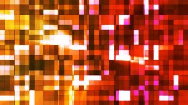 Yayın: Twinkling Kare Hi-Tech Blokları, Red Orange, Abstract, Loopable, 4k