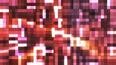 Yayın pırıltı yüksek teknoloji bloklar, çok renkli, Abstract, Loopable, 4 k kare.