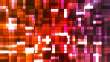 Yayın pırıltı yüksek teknoloji bloklar, çok renkli, Abstract, Loopable, 4 k kare.