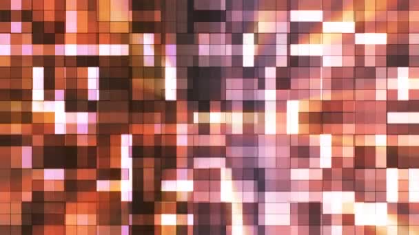 Yayın Pırıltı Yüksek Teknoloji Bloklar Çok Renkli Abstract Loopable Kare — Stok video