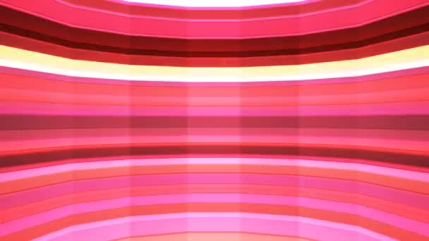 Broadcast Twinkling Horizontal Tech Bars Shaft Red Abstract Loop — Stockvideo