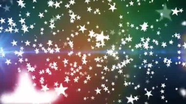 Yayın Uçan Yüksek Teknoloji Yıldızları, Çoklu Renk, Olaylar, Döngü, 4k