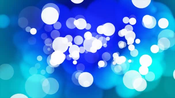 Rundfunklicht Bokeh Cyan Blue Events Loopable — Stockvideo