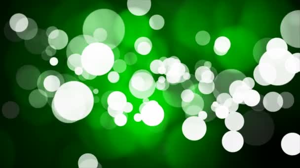 Uitzending Light Bokeh Groen Evenementen Loopbaar — Stockvideo