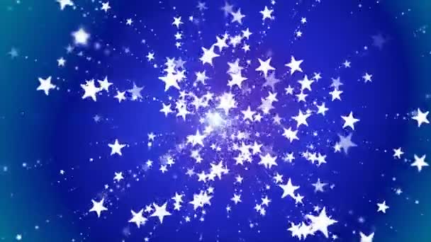 Espectáculo Transmisión Estrellas Alta Tecnología Blue Purple Eventos Loopable — Vídeo de stock