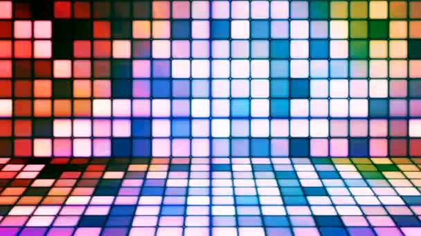 Broadcast Twinkling Tech Cubes Stage Multi Color Abstract Loopable — Video