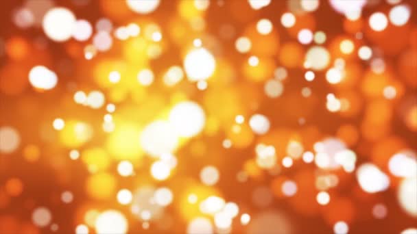 Uitzending Light Bokeh Golden Orange Evenementen Loopbaar — Stockvideo