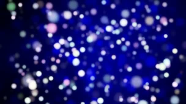 Uitzending Light Bokeh Blue Magenta Evenementen Loopbaar — Stockvideo