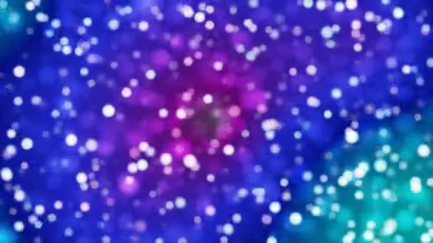 Luce Diffusa Bokeh Blue Cyan Magenta Eventi Loopable — Video Stock