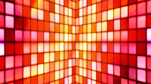 Broadcast Twinkling Tech Cubes Walls Multi Color Abstract Loopable — Video