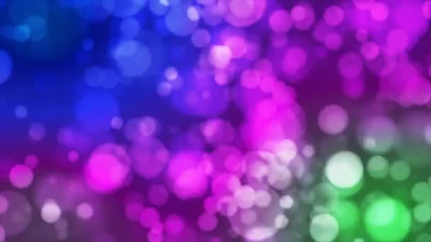 Uitzending Light Bokeh Multi Color Evenementen Loopbaar — Stockvideo