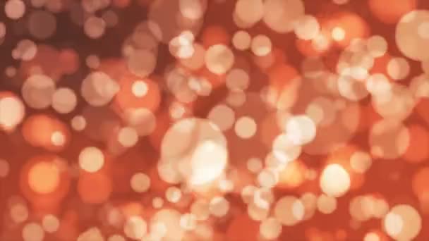 Uitzending Light Bokeh Oranje Gouden Evenementen Loopbaar — Stockvideo