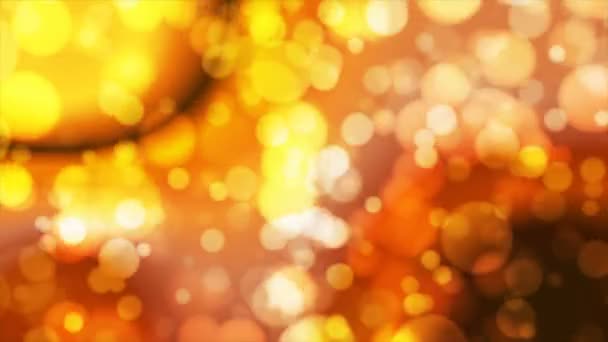 Broadcast Light Bokeh Orange Golden Events Loopable — Stock Video