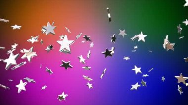 Yayın Uçan Yüksek Teknoloji Yıldızları, Çoklu Renk, Olaylar, Döngü, 4k