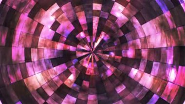 Twinkling Hi-Tech Grunge Alev Tüneli, Mor Magenta, Endüstriyel, Döngüsel, 4K