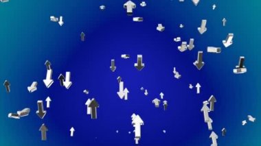 Yükselen Yüksek Teknoloji Okları, Blue Cyan, Corporate, Loopable, 4k