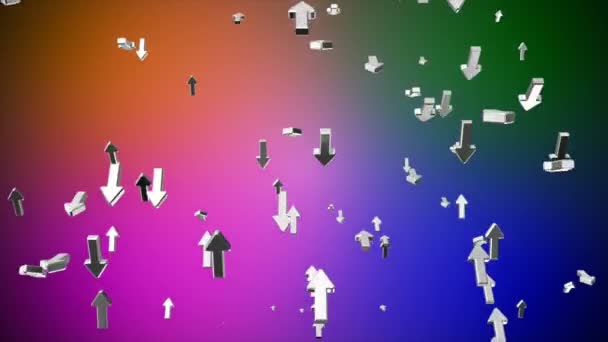 Broadcast Rising Tech Arrows Multi Color Corporate Loopable — Video