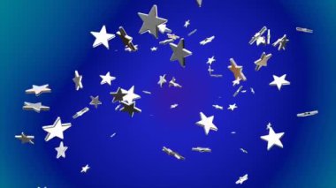 Yayın Uçan Yüksek Teknoloji Yıldızları, Mavi Cyan, Olaylar, Döngü, 4K