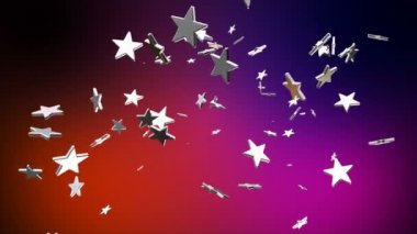 Yayın Uçan Yüksek Teknoloji Yıldızları, Çoklu Renk, Olaylar, Döngü, 4k