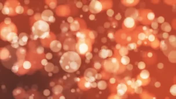 Transmissão Bokeh Luz Laranja Dourado Eventos Loopable — Vídeo de Stock