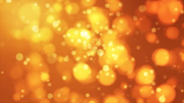 Uitzending Light Bokeh Oranje Gouden Geel Evenementen Loopbaar — Stockvideo