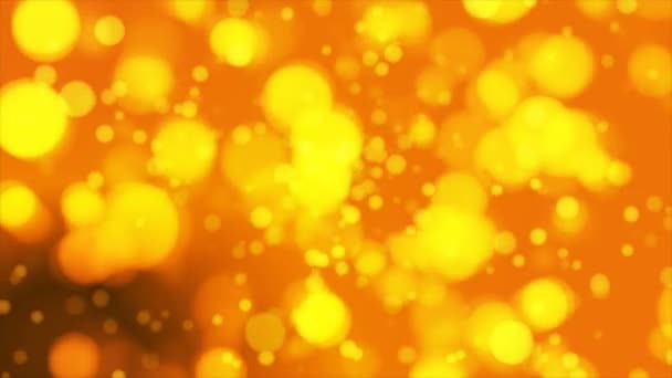 Broadcast Light Bokeh Orange Golden Yellow Events Loopable — Vídeo de stock