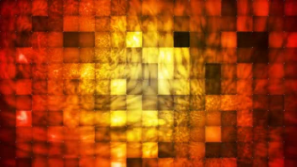Broadcast Abstrakte Hallo Tech Smoke Tile Patterns Rot Gelb Abstrakt — Stockvideo