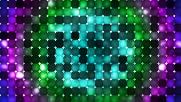 Uitzending Abstract Tech Rookkralenpatronen Multi Color Abstract Loopbaar — Stockvideo