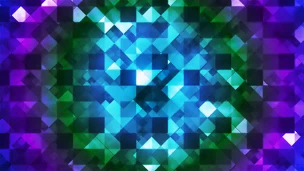 Twinkelende Tech Diamond Lichtpatronen Multi Color Abstract Loopbaar — Stockvideo