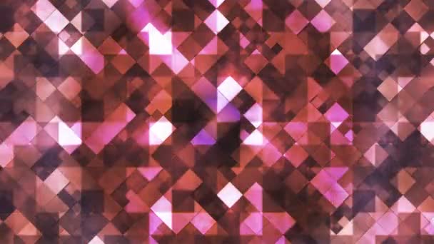 Twinkling Tech Diamond Light Patterns Maroon Abstract Loopable — Vídeos de Stock