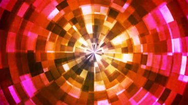 Twinkling Hi-Tech Grunge Alev Tüneli, Kırmızı Sarı, Endüstriyel, Döngüsel, 4k