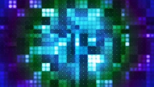 Twinkelende Tech Cubic Diamond Light Patterns Multi Color Abstract Loopbaar — Stockvideo