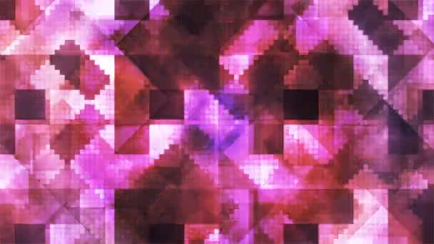 Tech Diamond Shifting Patterns Magenta Purple Abstrakt Loopable — Stockvideo