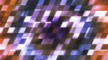 Twinkling Hi-Tech eğimli kare ışık desenleri, çok renkli, soyut, döngüsel, 4k