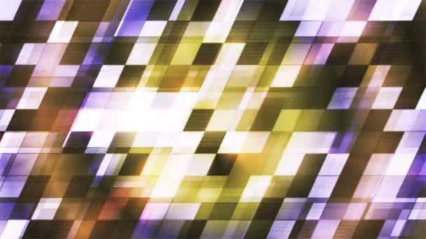 Twinkling Tech Slant Squared Light Patterns Multi Color Abstract Loopable — Stock video