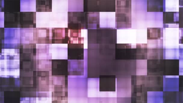 Twinkling Tech Squared Light Patterns Purple Abstract Loopable — Video