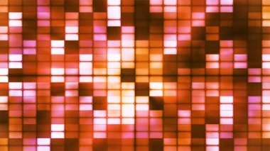 Twinkling Hi-Tech Kübik Duman Işığı desenleri, Orange Magenta, Abstract, Loopable, 4k