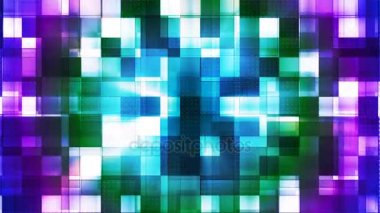 Parıldayan Metal Yüksek Teknoloji Kare Işık Örnekleri, Çoklu Renk, Özet, Döngü, 4k